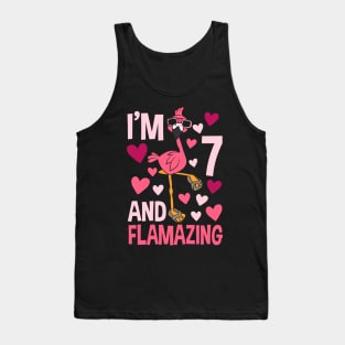 I'm 7 And Flamazing Flamingo Tank Top